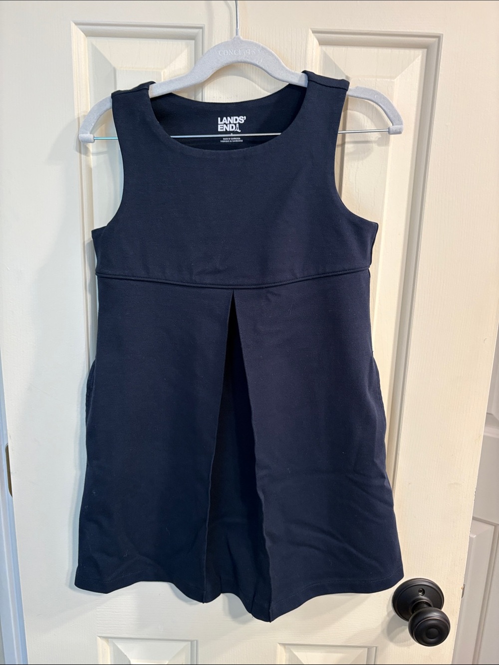 Lands' End Navy Sleeveless School Jumper